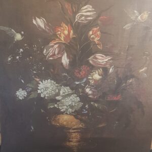 Gold urn & flowers - 1.5m x 2m